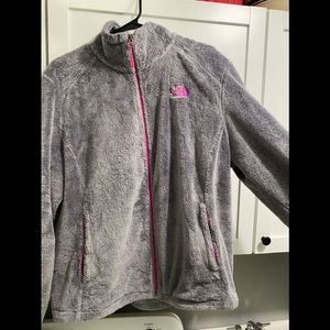 Women’s fuzzy North Face jacket
